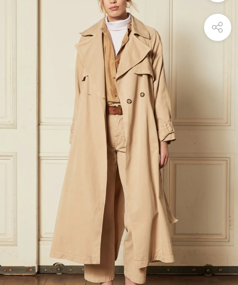 Boyish Tan Trench Coat